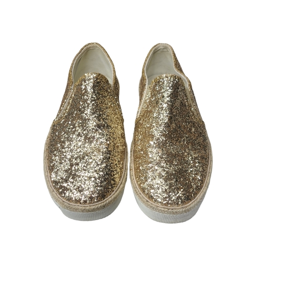 Jack Rogers Size 9 Slide On Gold Shoes - Picture 3 of 7